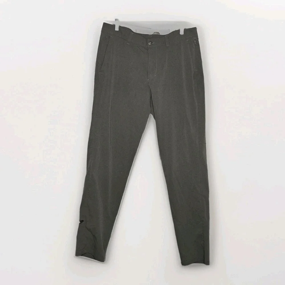 Lululemon Commission Slim Fit Pant Men 34 Sage Green 32 Inseam Olive Khaki Green